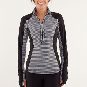 Lululemon Run: U-Turn Pullover- Long Sleeve Half Zip Running Pullover- Size 6